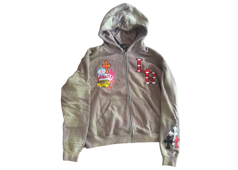 Loves Reality Wash Grey Zip Up