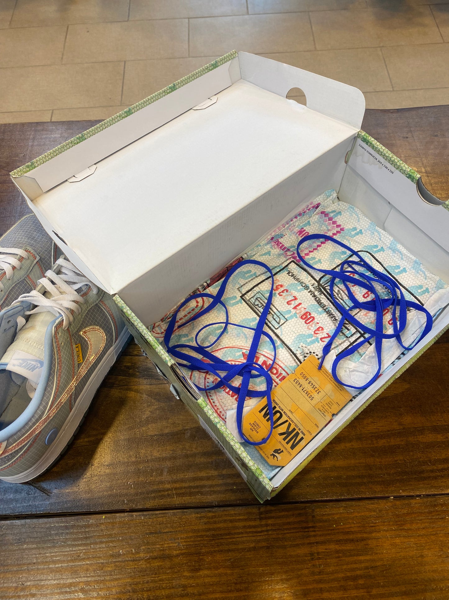 Union LA X Dunk Low Passport Pack Argon PRE - OWNED