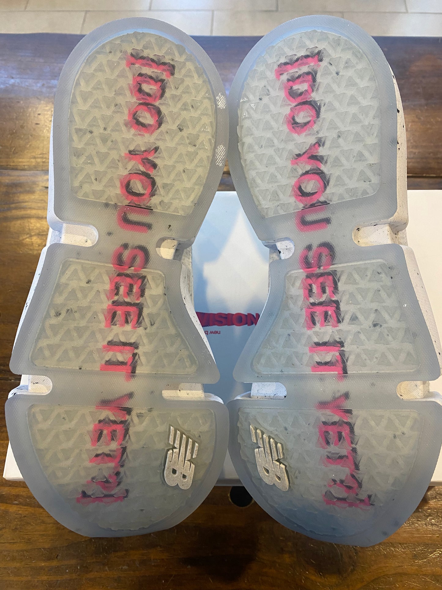 New Balance Jaden Smith X Vision Racer Natural PRE OWNED