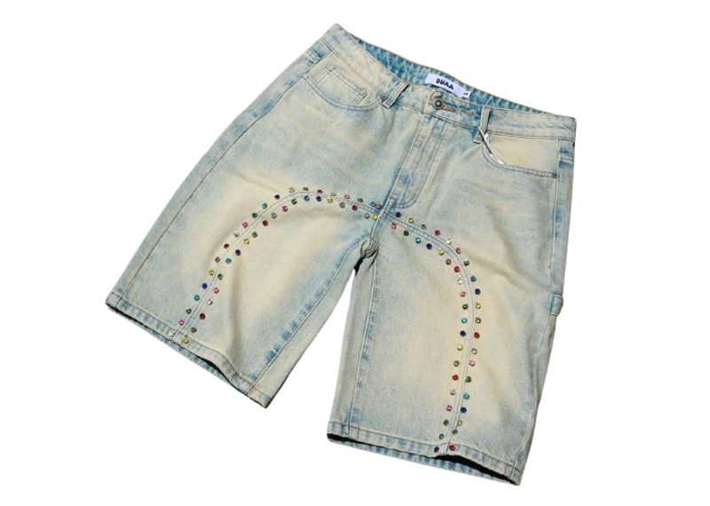 BOOMING U STONE BLUE DENIM SHORT