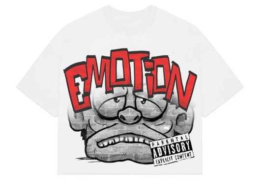 White Monster Cropped Tee