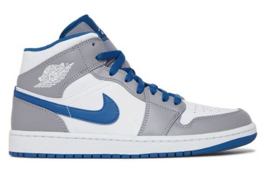 Jordan 1 Mid Cement True Blue PRE OWNED