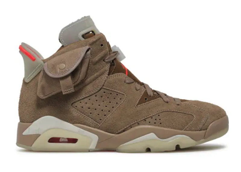 Travis Scott X Jordan 6 Retro British Khaki PRE OWNED