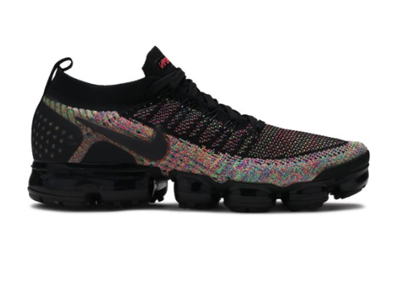 Air Vapor Max Flyknit 2 Black Multi Color PRE OWNED