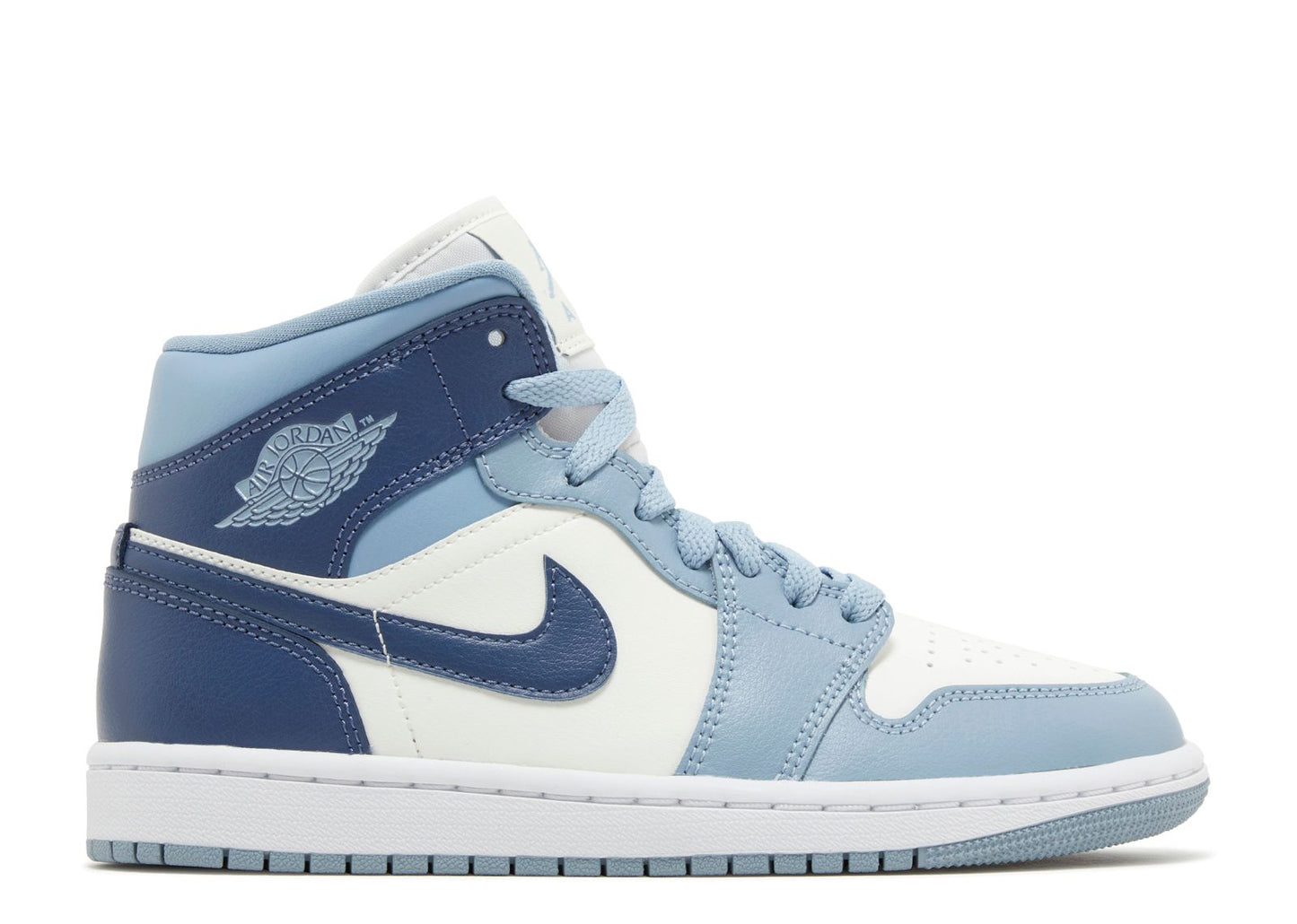 Wmns Air Jordan 1 Mid Sail Diffused Blue