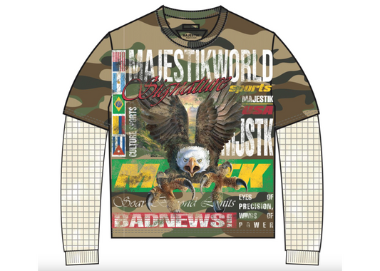 Majestik Culture Sports Camo Thermal Long Sleeve