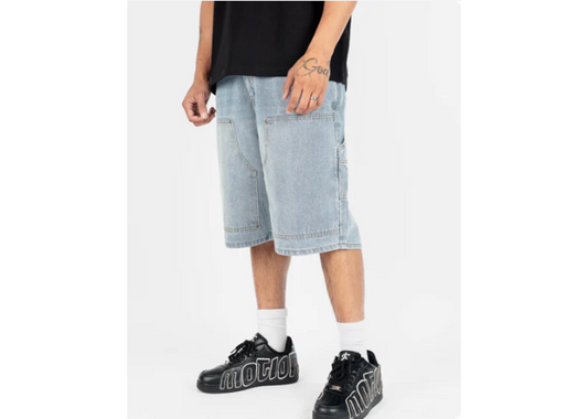 Baggy Carpenter Jorts Blue Jean