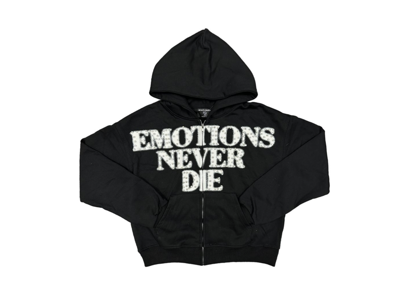 Black End Rhinestone hoodie