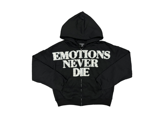 Black End Rhinestone hoodie