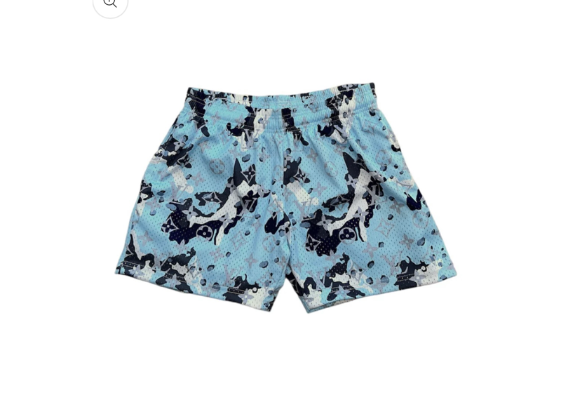 Blue Desert Camo Mesh Shorts