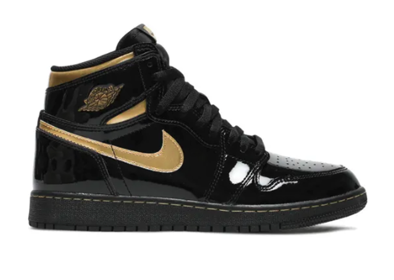 Jordan 1 Retro High OG Black Metallic Gold PRE OWNED