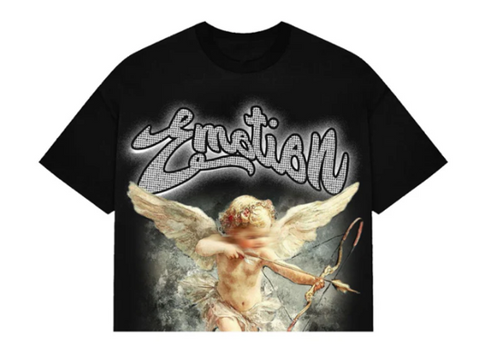 Black Rhinestone Cropped tee