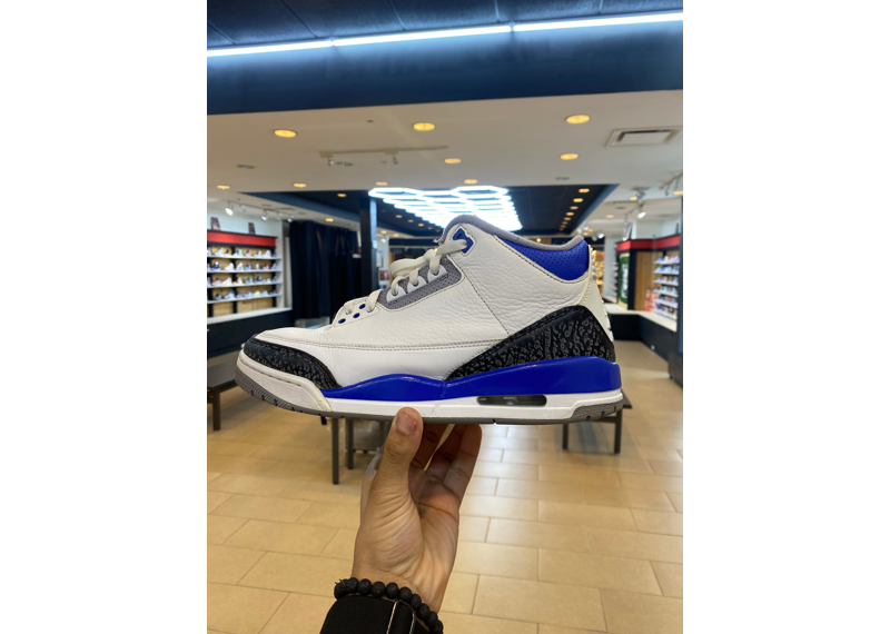 JORDAN 3 RETRO RACER BLUE PRE-OWNED