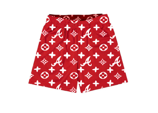 Red A Mesh Shorts