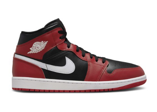Jordan 1 Mid Gym Red Black White PRE-OWNED