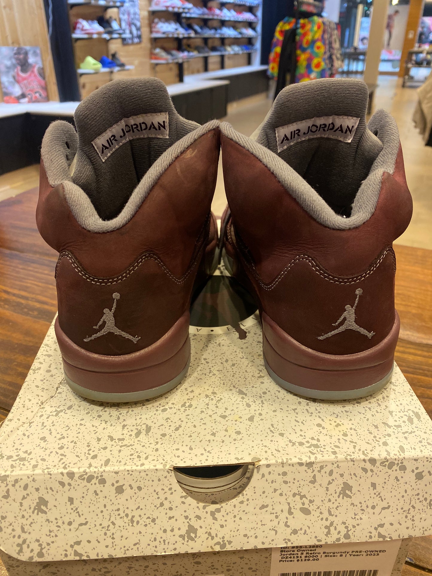 Jordan 5 Retro Burgundy PRE-OWNED