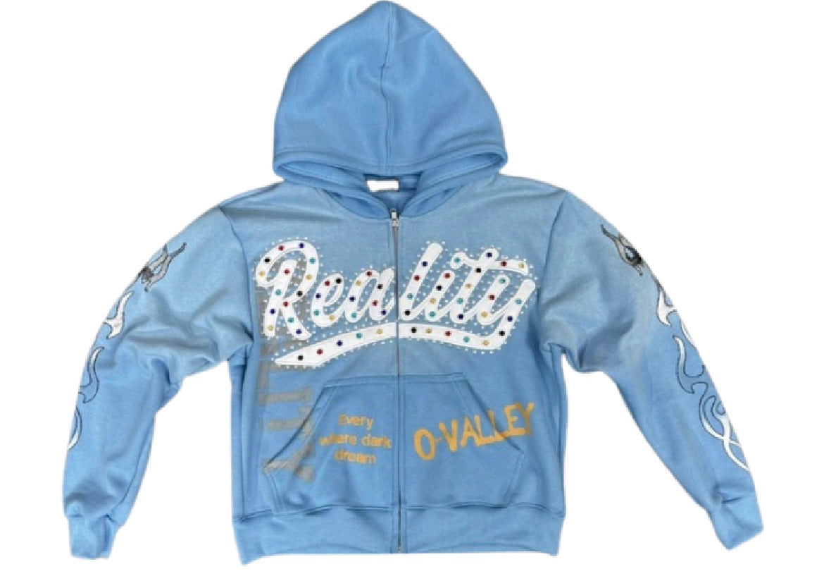 Loves Reality Light Blue Sable Jacket