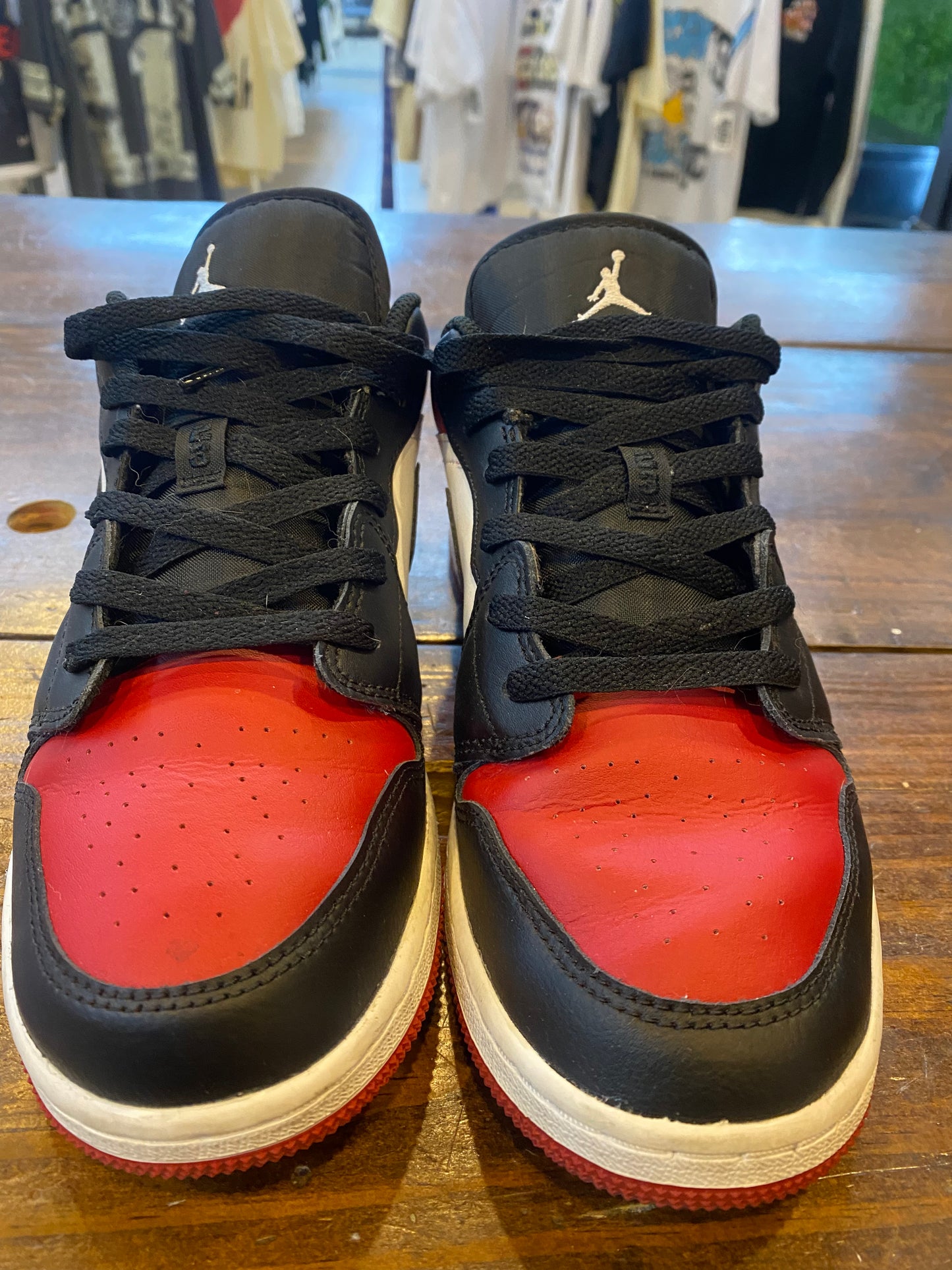 Jordan 1 Low GS Bred Toe PRE OWNED