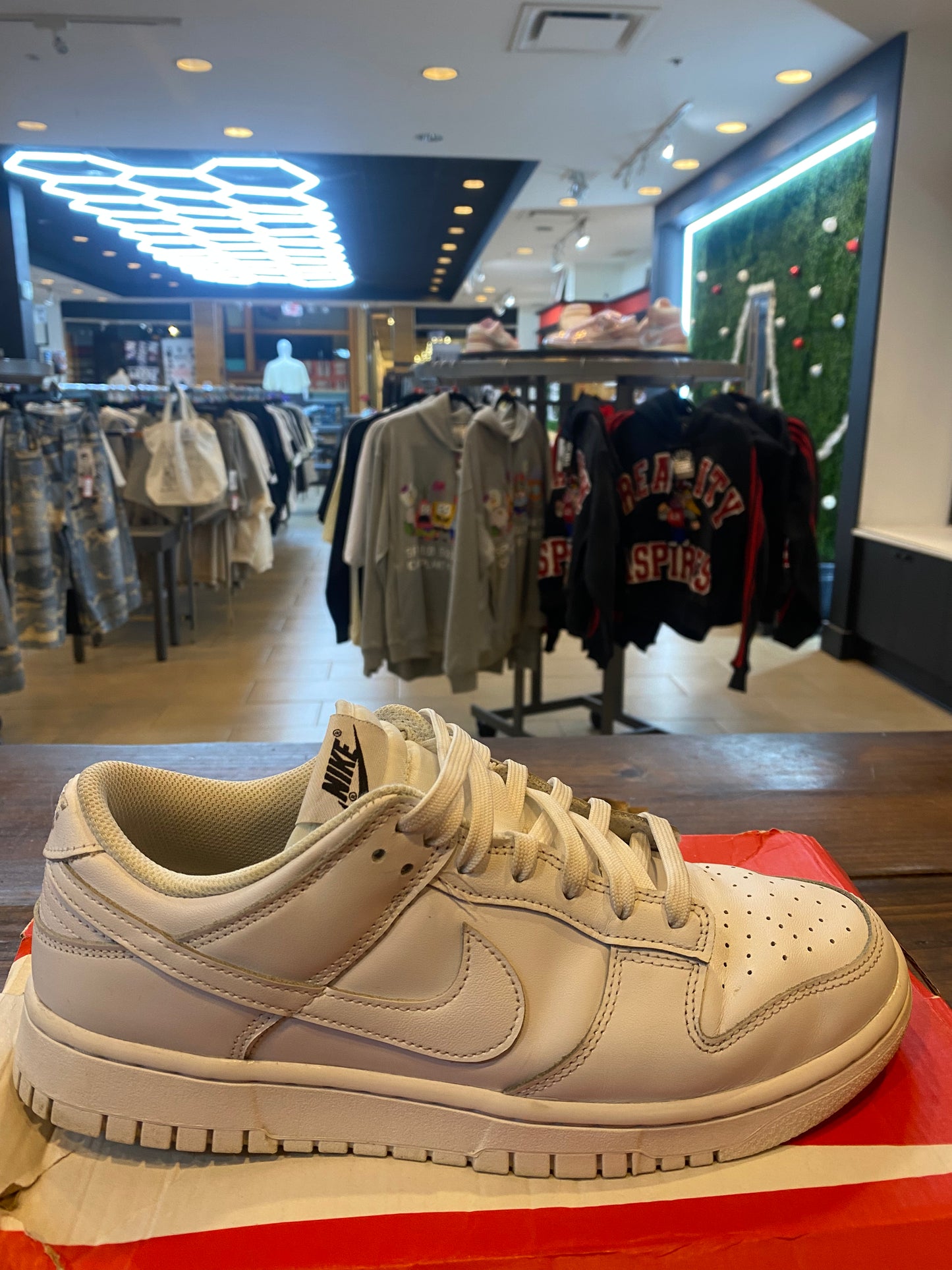 Wmns Dunk Low Triple White PRE OWNED