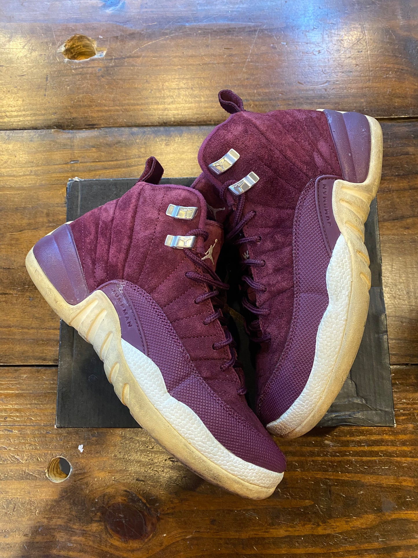 Jordan 12 Retro GS Bordeaux PRE OWNED