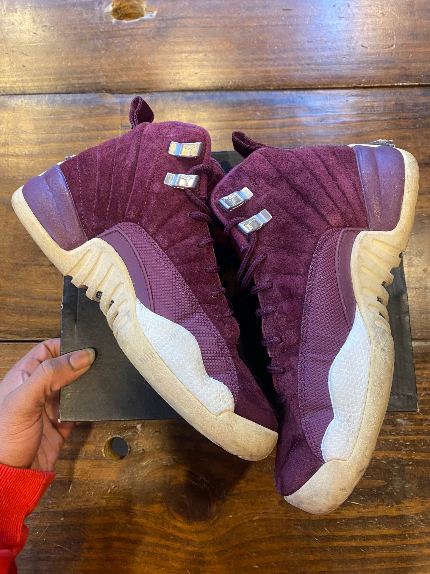 Jordan 12 Retro GS Bordeaux PRE OWNED