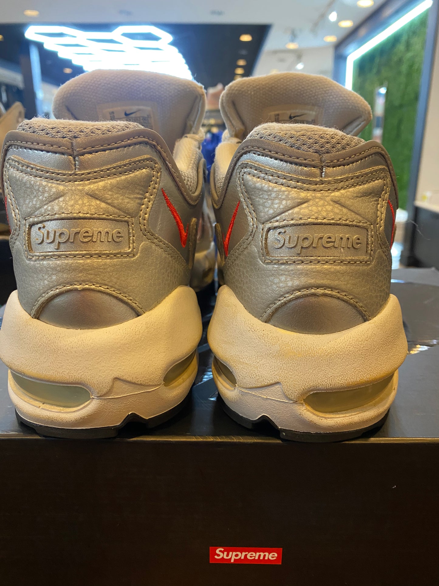 Supreme X Air Max 96 Metallic Silver PRE OWNED
