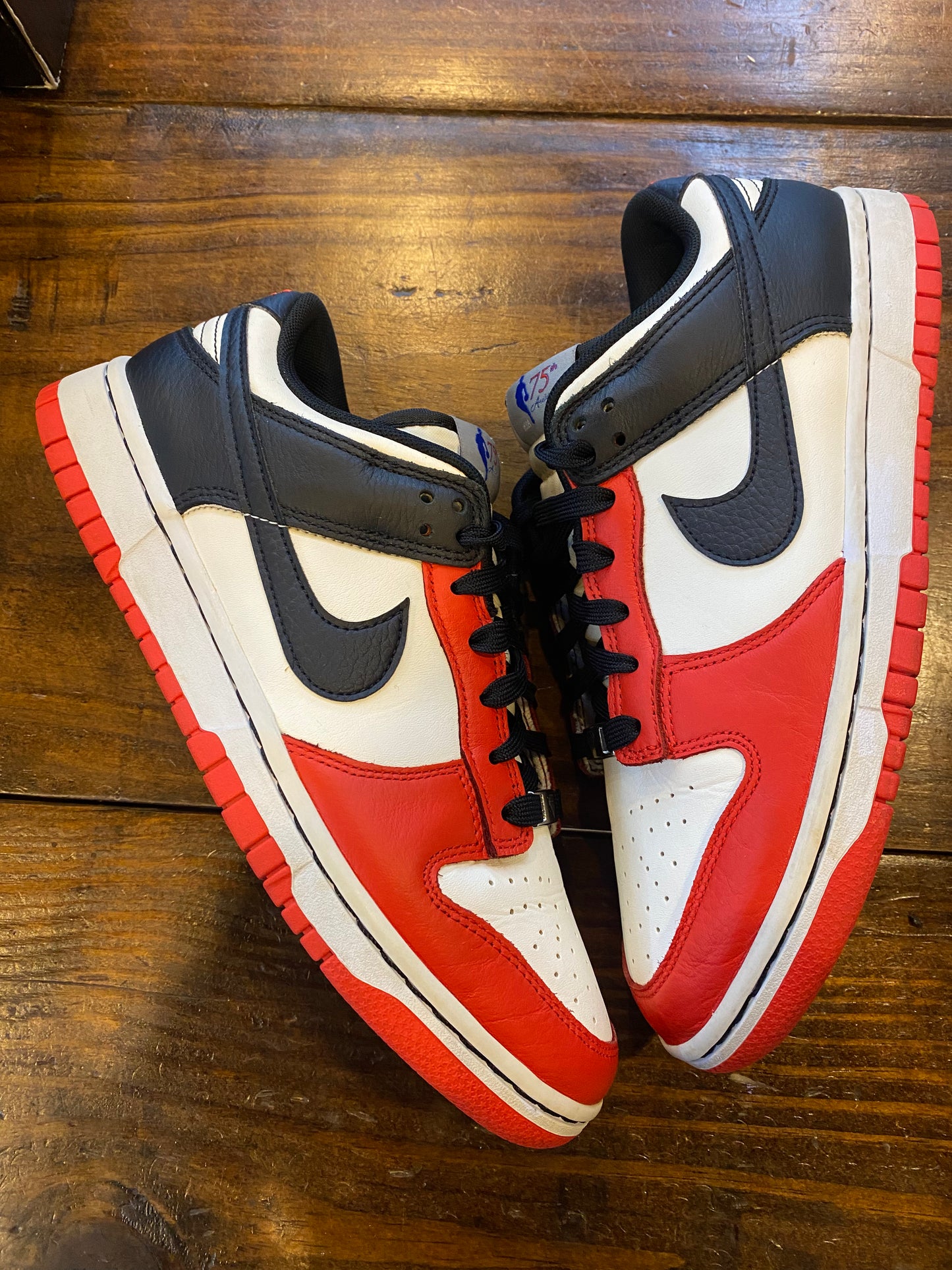 NBA X Dunk Low EMB 75th Anniversary Bulls PRE OWNED