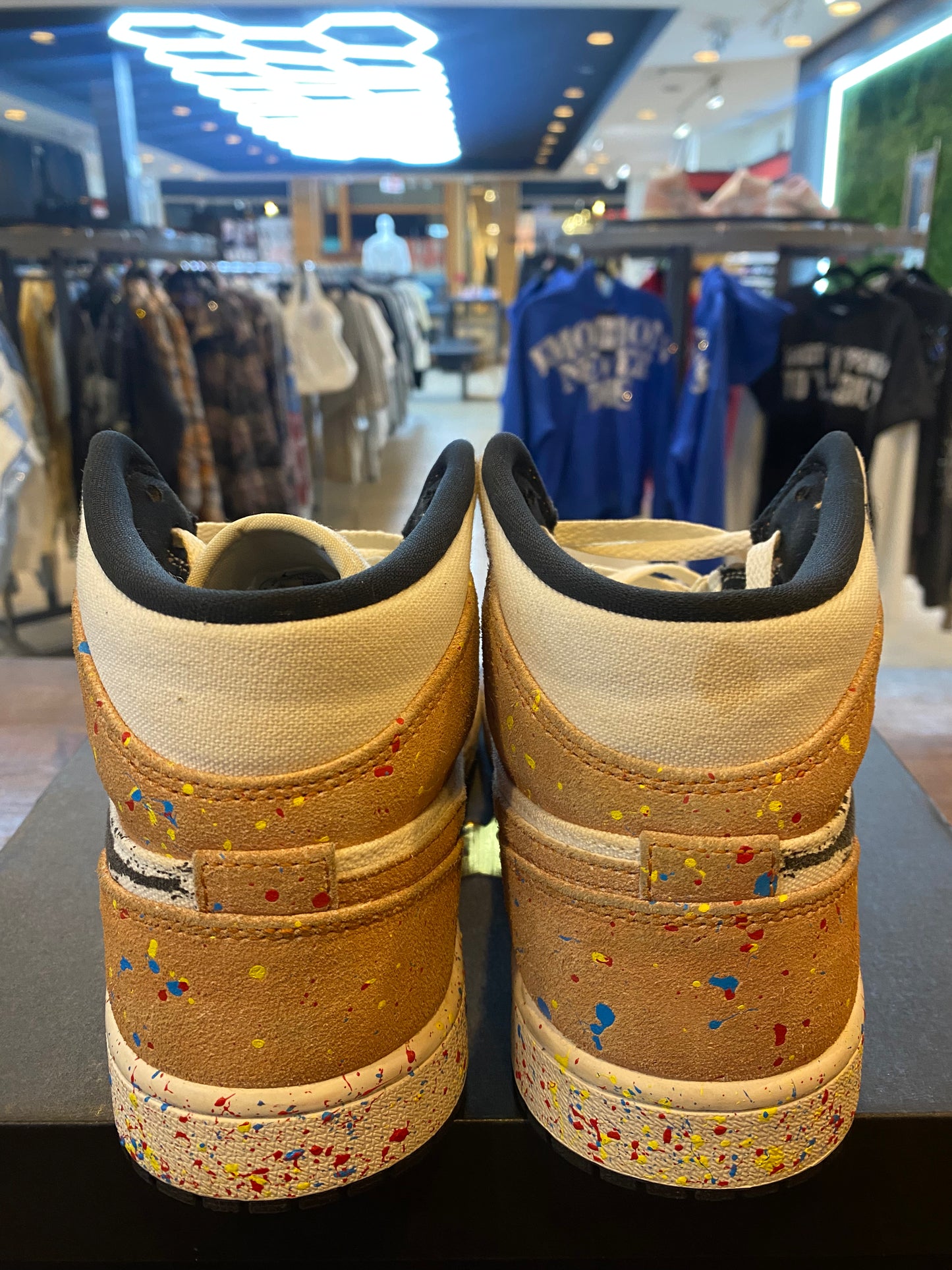 Jordan 1 Mid SE Brushstroke Paint Splatter PRE OWNED