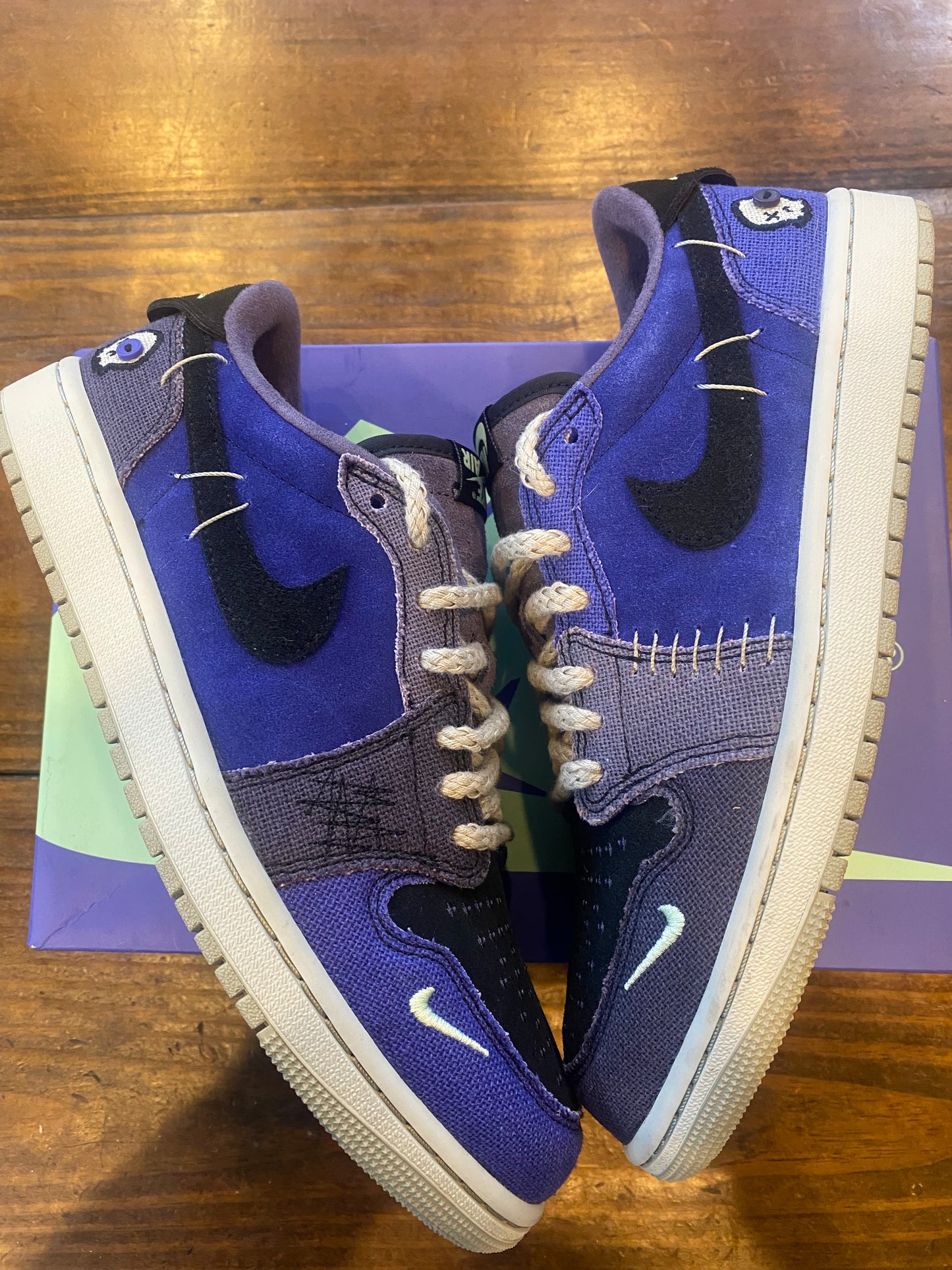 Zion Williamson X Jordan 1 Retro Low OG Voodoo Alternate PRE OWNED