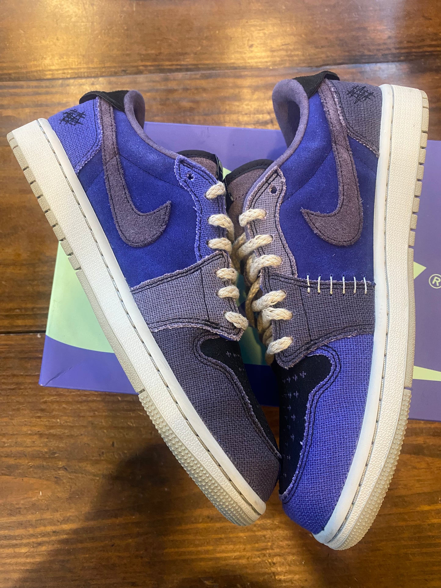 Zion Williamson X Jordan 1 Retro Low OG Voodoo Alternate PRE OWNED