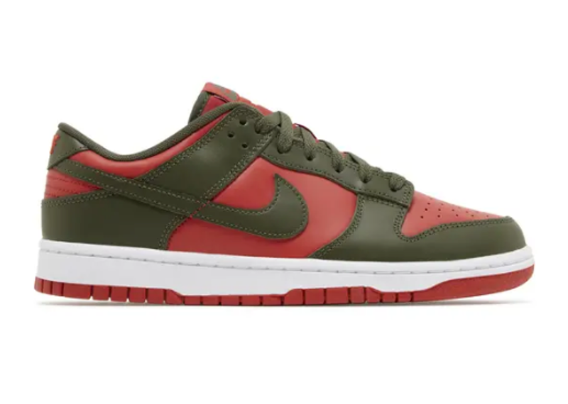 Dunk Low Cargo Khaki Mystic Red PRE OWNED