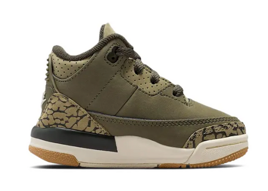 Jordan 3 Retro TD Medium Olive Neutral Olive PRE OWNED