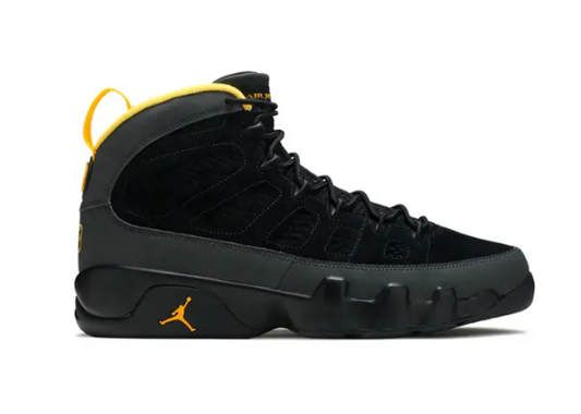 Jordan 9 Retro Dark Charcoal University Gold PRE OWNED