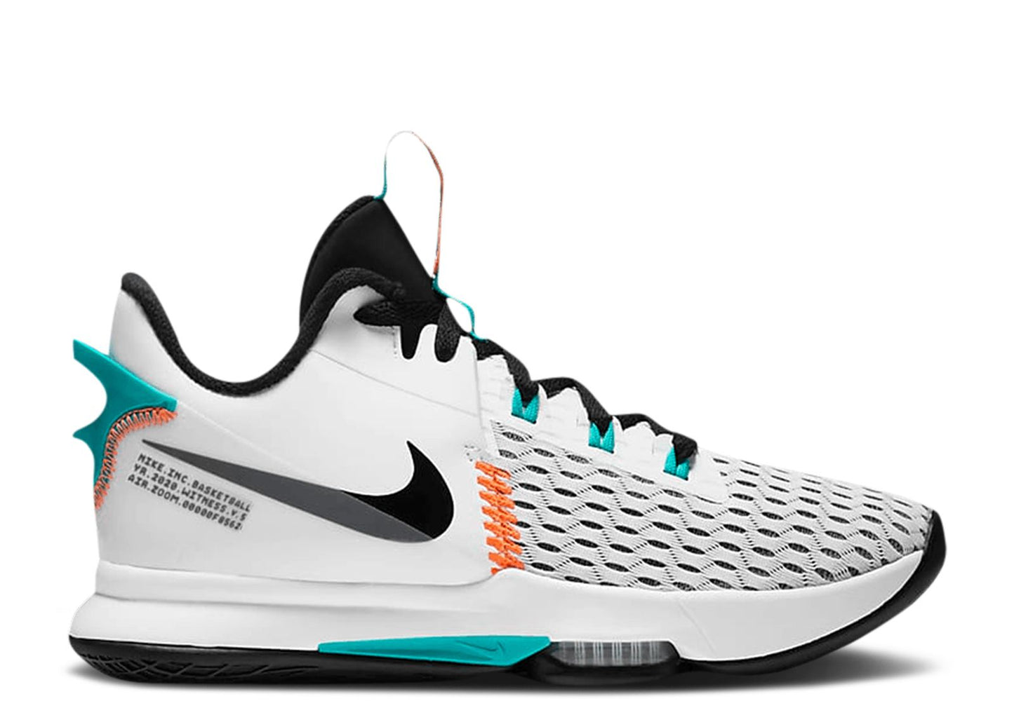 LeBron Witness 5 White Clear Jade