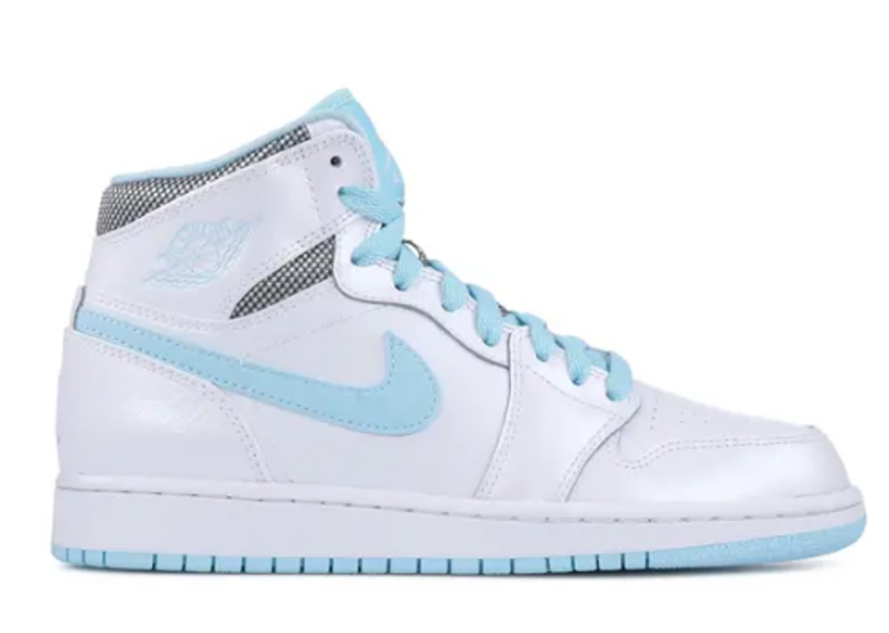 JORDAN 1 RETRO HIGH GG WHITE STILL BLUE PRE OWNED