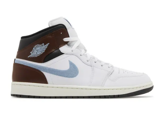 Jordan 1 Retro Mid SE Brown Blue Grey PRE OWNED