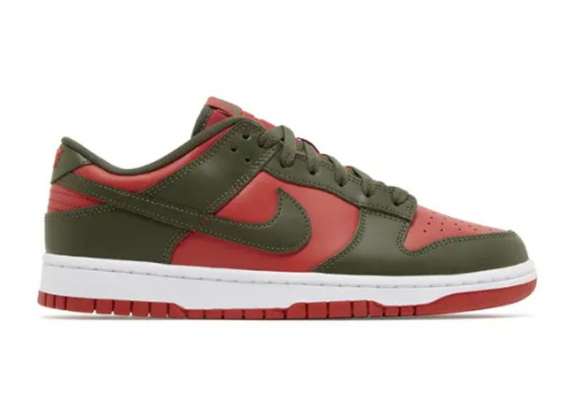Dunk Low Cargo Khaki Mystic Red PRE OWNED