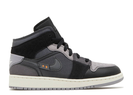 Air Jordan 1 Mid SE Craft GS Inside Out - Black